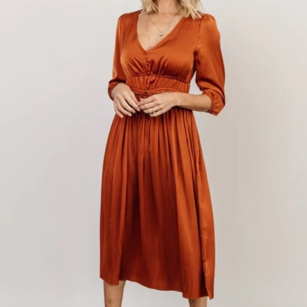 Baltic Born Satin Midi Dress
